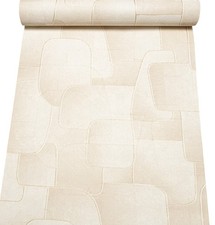 Plain Cream Geometric