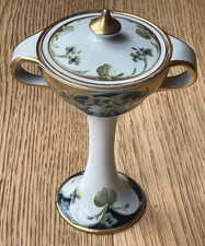Macintyre Moorcroft  2-handled  Chalice with lid. C.1905 - Lilac Pattern. VGC!