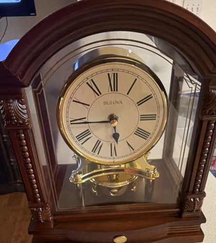 Bulova b1845 walnut mantel - b1845,