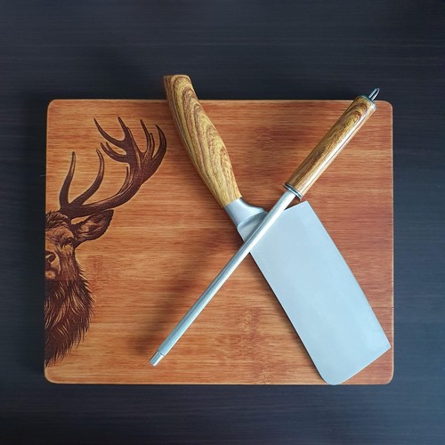 Stag chopping board laser - chopping, board,