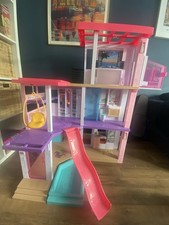 Barbie doll house Dream House Day to Night with Camper van, toy bundle