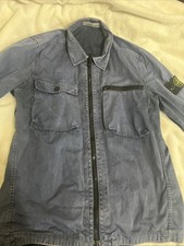 Stone Island Men's Navy Blue Jacket good condition and slightly worn