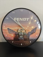 Fendt Tractor Wall Clock Decorative Battery Operated Good Condition