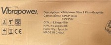 vibrapower slim 2 plus graphite,used good condition original box owners manual