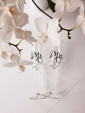 Wedding champagne glasses