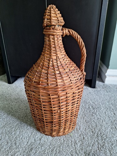 Vintage hand woven wicker - woven,