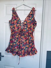 Floral Primark Playsuit Size