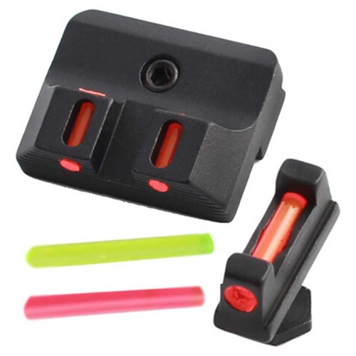 Pistol fiber optic sight set - pistol,
