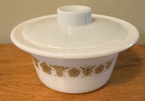 Vintage pyrex butterfly gold - butterfly,