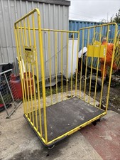 6 Available Heavy Duty Yellow Roll Cage Trolley – Industrial Storage & Transport