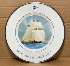 Vintage Wedgwood Plate Yacht Club RTYC Royal Thames America's Cup Bone China old