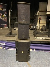 Full PA System QSC amplifiers, DBX Processor, Brooke tops and Pyrit 212 Sub.