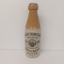 John Thompson Pict Stout for Invalids Blyth Northumberland Ginger Beer Bottle