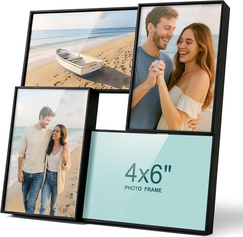 6x4 black multi photo - frames, 4