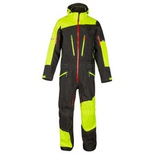 Pro ski suit, high-visibility, Prime ski pants, neon green, unisex, snow suit.