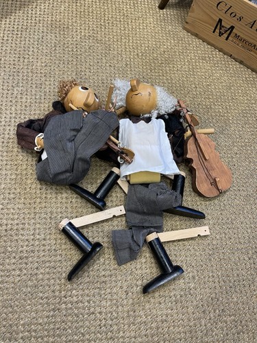Vintage wooden marionette - vintage,