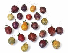 Vintage Beaded Fruit Ornaments