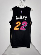 Miami Heat Black Basketball Jersey NBA Vest #22 Butler Mens Medium