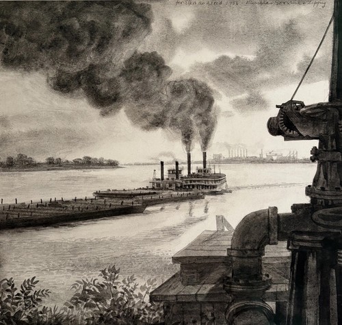 Boat paddle steamer - boat-, steamer-