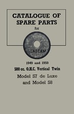 Sunbeam S7 S8 Parts Book 1949-50 Motorcycles free UK Postage Top Quality Reprint