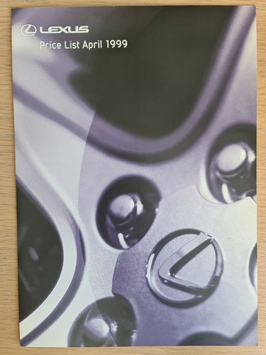 Lexus price list brochure - , list/brochure