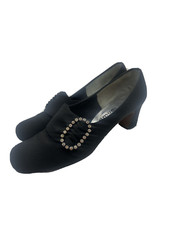 Parimode Shoes Black Satin