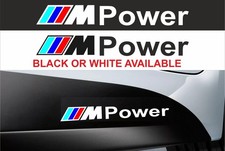 2x BMW M power SIDE SKIRT M Sport STICKERS DECAL Graphics Vinyl 300mm