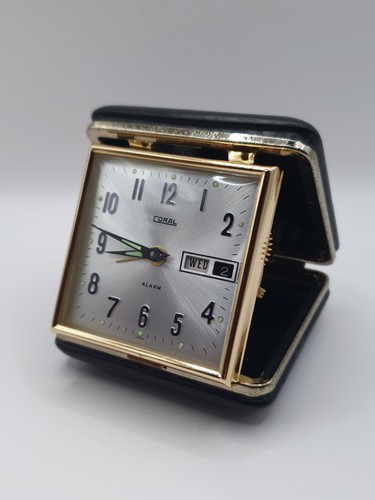Coral vintage travel alarm - vintage,