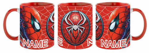 Personalised spiderman mug - personalised,