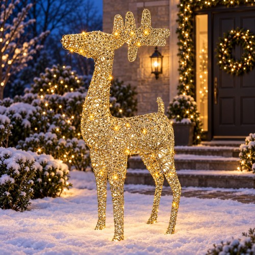 88cm gold led standing - 88cm,