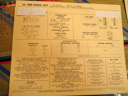 1968 kaiser jeep dauntless - kaiser, jeep.