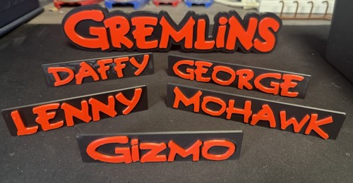 Printed name plaque for - 3d,