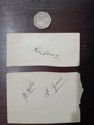Surrey cricket autographs - surrey,