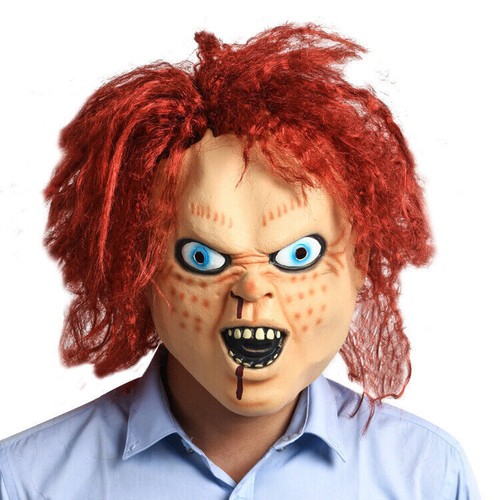 Cosplay chucky mask with hair - cosplay,