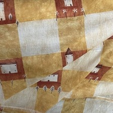 Beach Huts 100% Cotton Muslin