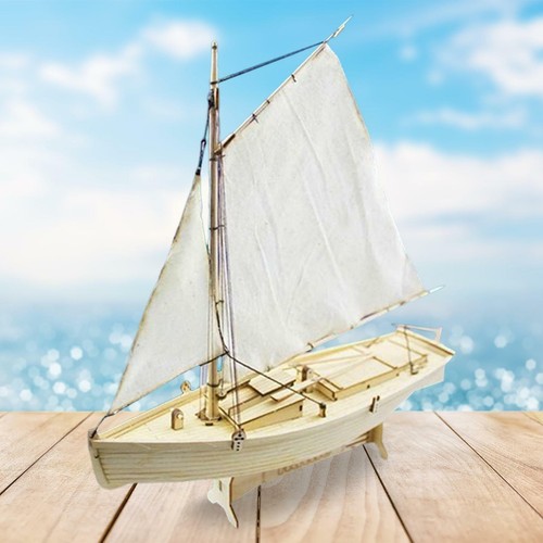 Assembling sailboat model kit - assembling,