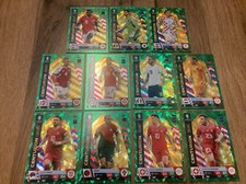 Topps Match Attax UEFA EURO 2024 Green Emerald Centurion Complete Set. CC1-CC11