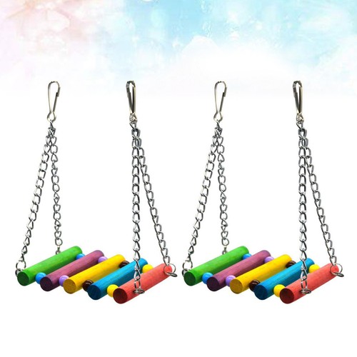 Pet wooden parrot stand swing - pet,