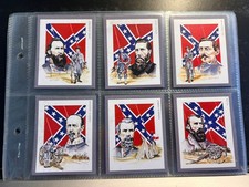 American Civil War Leaders Card Collection all 20 cards -  Victoria Gallery 1991