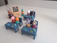 Peppa Pig School Set Toys Madame Gazelle School Desks & Other Characters