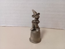 Sorcerer's Apprentice Mickey Mouse Disney Pewter Thimble Vintage