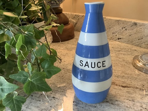 Green cornishware sauce - t.g.,