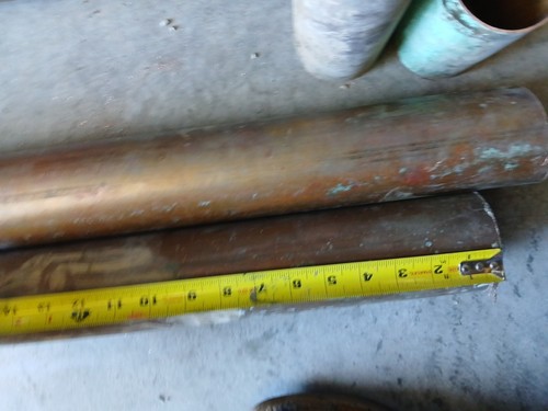Copper pipe long 2lbs - long, 6