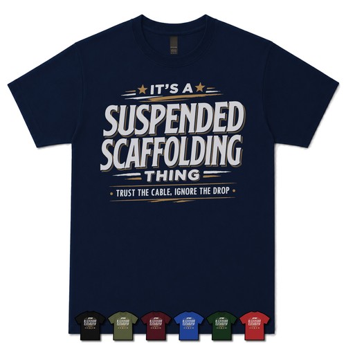 Its suspended scaffolding - suspended,