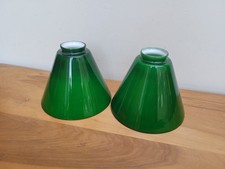 Green Cased Glass Coolie Light