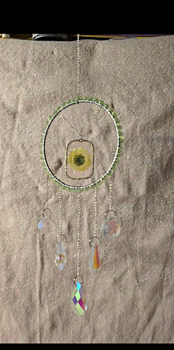 Hanging beaded circle - hanging,