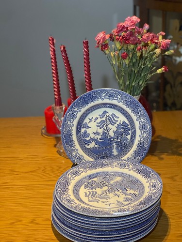 Barrat blue willow - blue, dinner