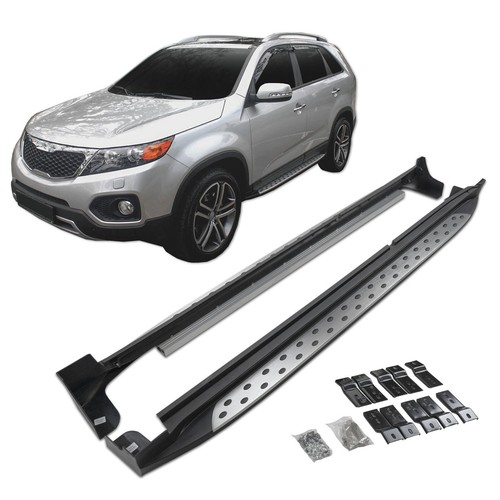 Running boards side steps - side, top