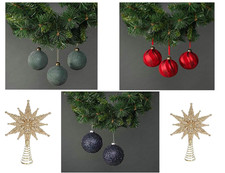 MIXED BUNDLE OF CHRISTMAS TREE DECORATIONS BAUBLES , Cosmetics Makeup Joblot