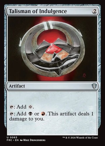 Mtg talisman indulgence - of,